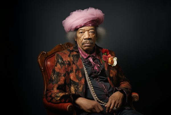 Jimi Hendrix as elderly